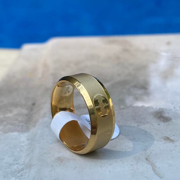 Gold Stainless Steel Batman Ring - Picture 2 of 4